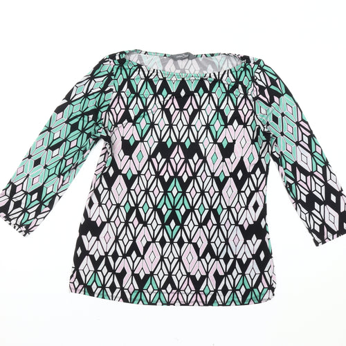 Market & Spruce Womens Multicoloured Geometric Tunic Top M