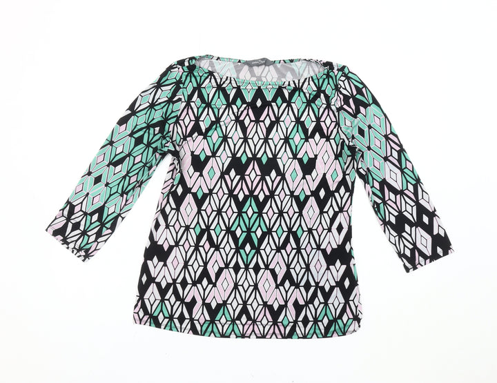 Market & Spruce Womens Multicoloured Geometric Tunic Top M