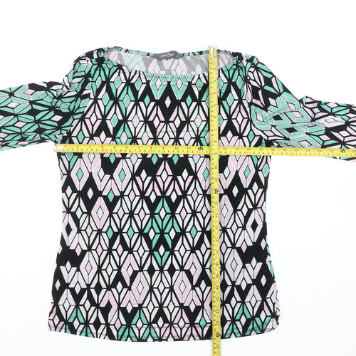 Market & Spruce Womens Multicoloured Geometric Tunic Top M