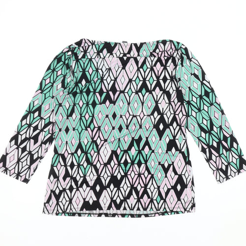 Market & Spruce Womens Multicoloured Geometric Tunic Top M