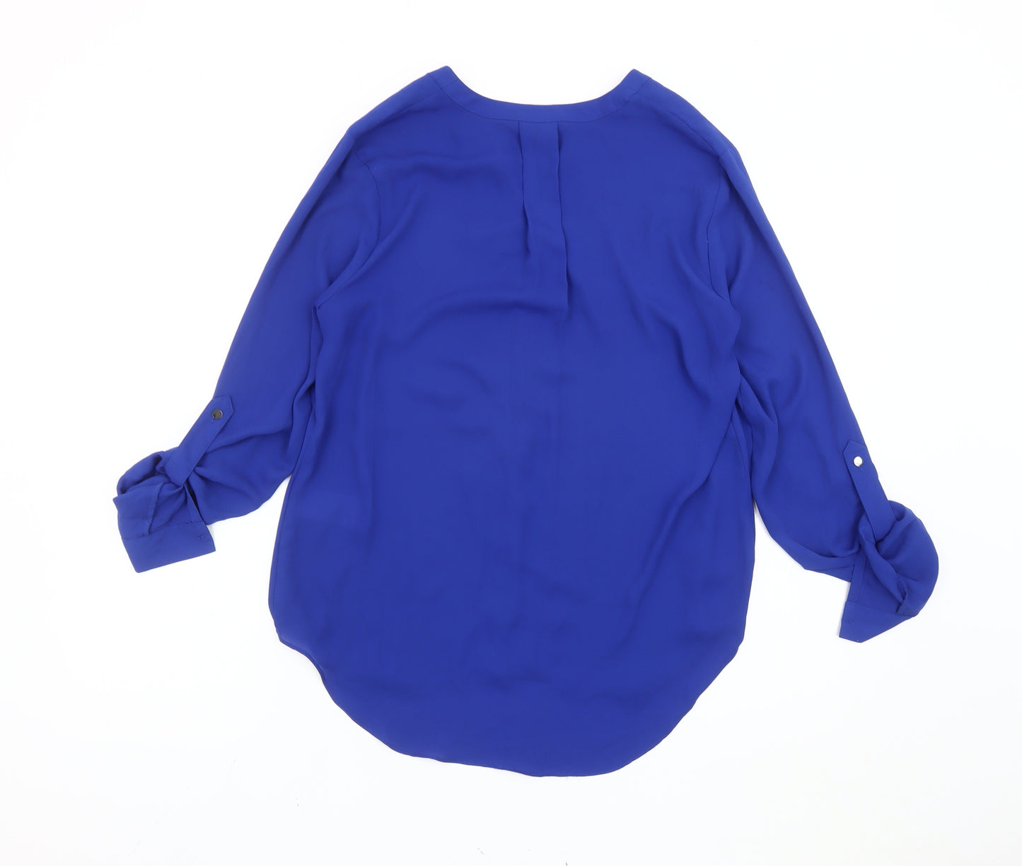 Warehouse Women’s Blue Size 10 V-Neck Chiffon Blouse