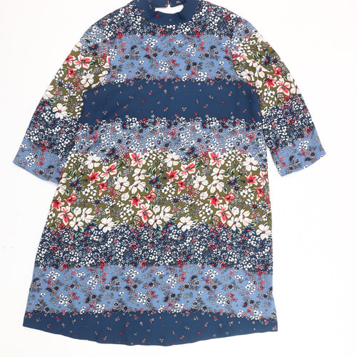 Marks and Spencer Women’s Multicoloured Floral Shift Dress UK 12