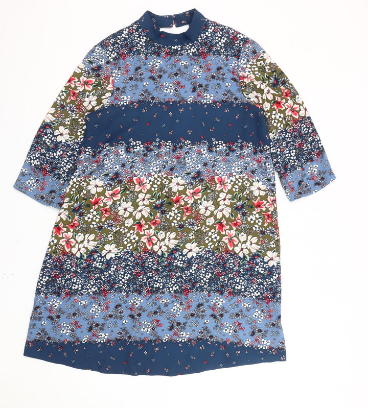 Marks and Spencer Women’s Multicoloured Floral Shift Dress UK 12