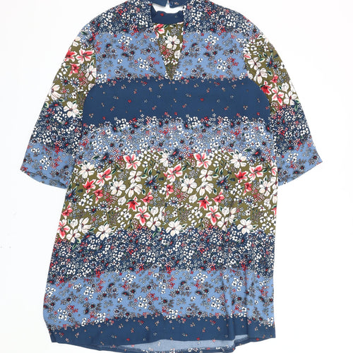 Marks and Spencer Women’s Multicoloured Floral Shift Dress UK 12