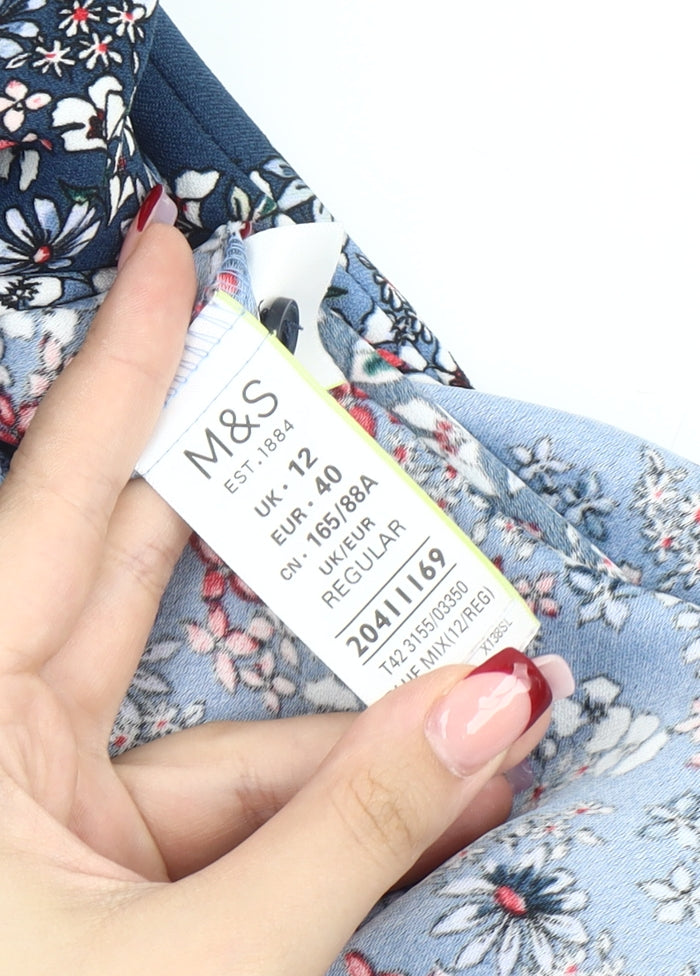 Marks and Spencer Women’s Multicoloured Floral Shift Dress UK 12