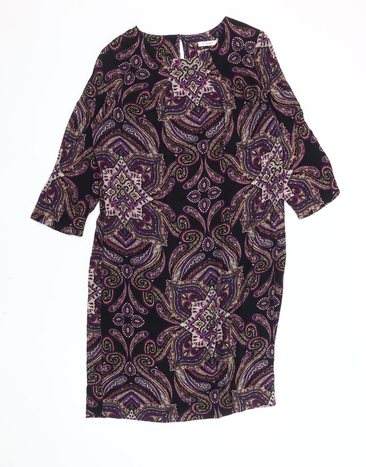 Marks and Spencer Womens Multicoloured Paisley Shift Dress Size 14