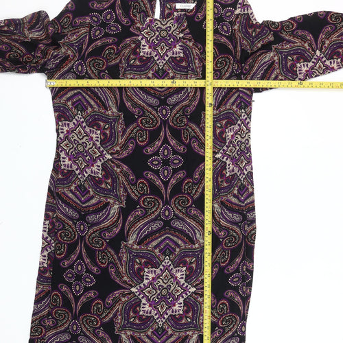 Marks and Spencer Womens Multicoloured Paisley Shift Dress Size 14
