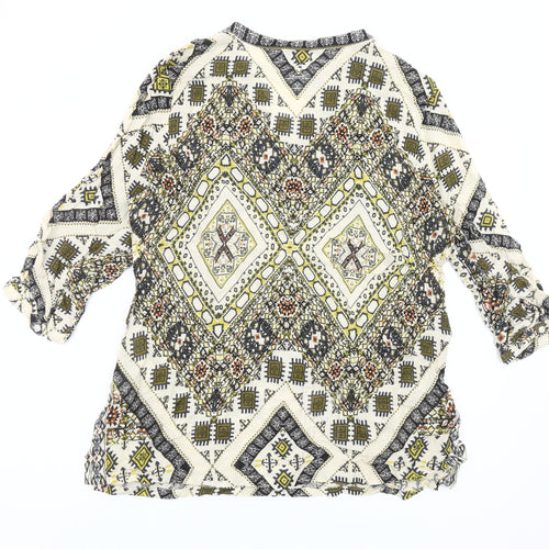 Damart Womens Multicoloured Bohemian Tunic Blouse UK 16 Viscose