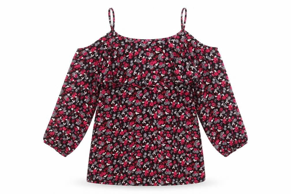 George Women’s Multicoloured Floral Cold Shoulder Blouse UK 10