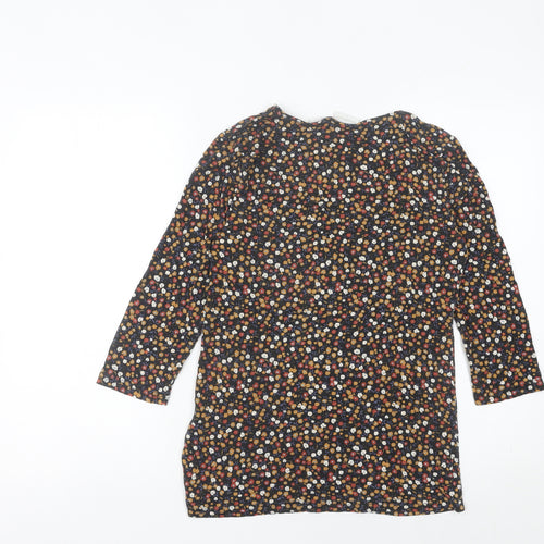 Mamalicious Women’s Multicoloured Floral Wrap Blouse M 3/4 Sleeve V-Neck