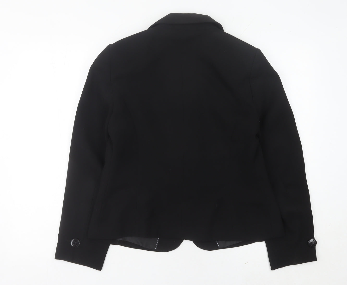 Marks and Spencer Women Black Size 14 Blazer Jacket Smart Workwear