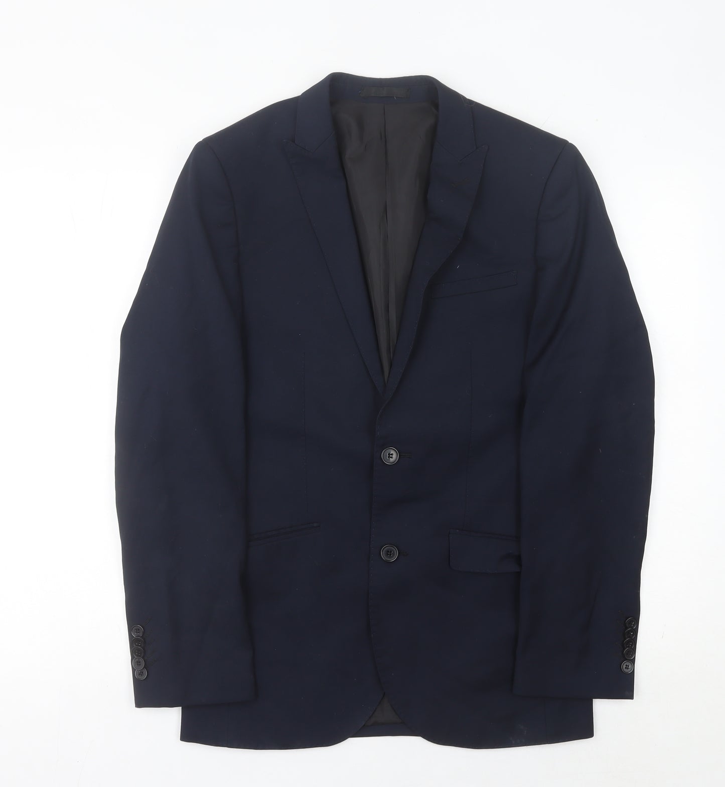 ONESIX5IVE Men’s Blue Slim Fit Blazer Jacket 36R Two Button