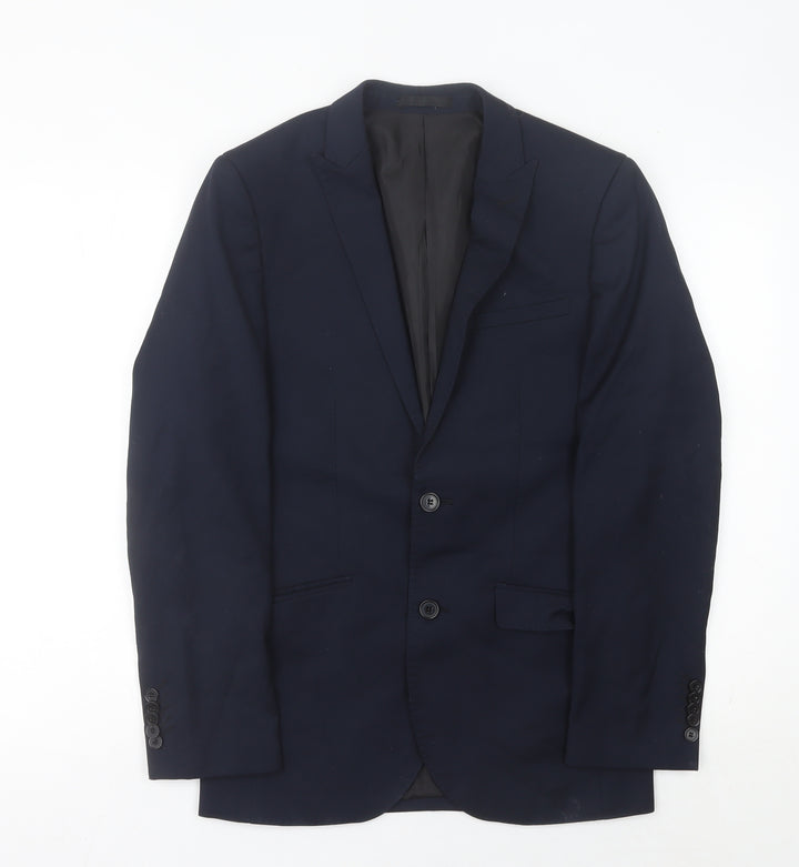 ONESIX5IVE Men’s Blue Slim Fit Blazer Jacket 36R Two Button