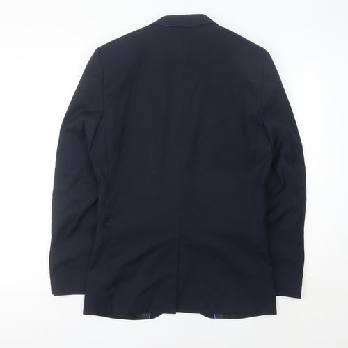 ONESIX5IVE Men’s Blue Slim Fit Blazer Jacket 36R Two Button