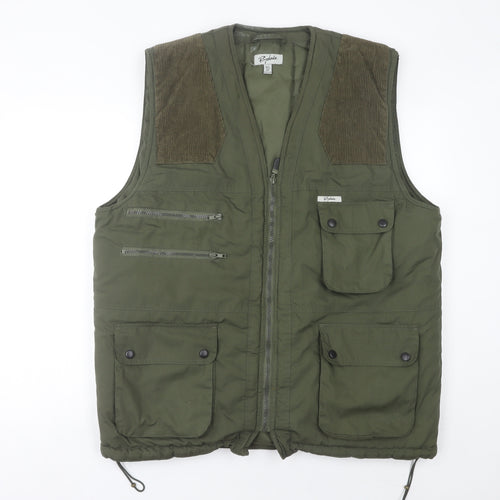 Rydale Men's Green XL Waistcoat Outdoor Full Zip Pockets Hunting Vest