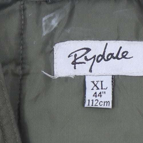 Rydale Men's Green XL Waistcoat Outdoor Full Zip Pockets Hunting Vest