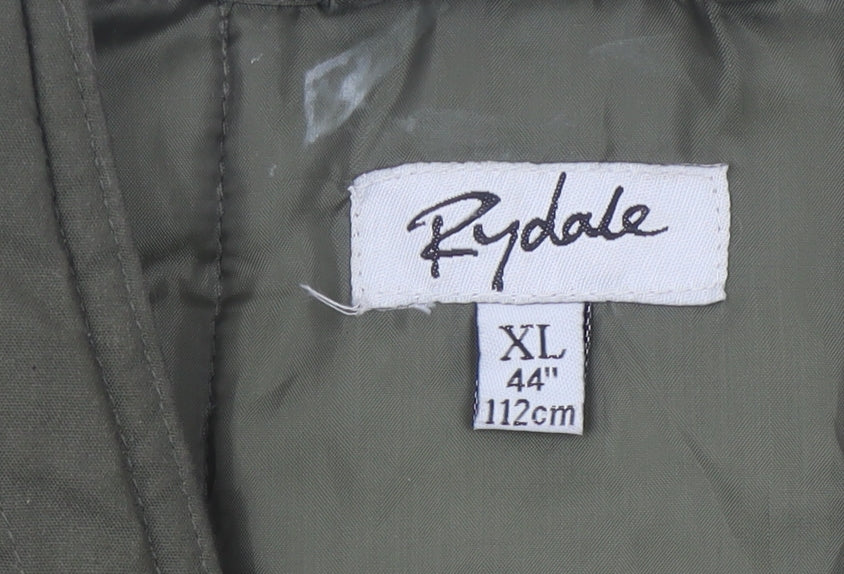 Rydale Men's Green XL Waistcoat Outdoor Full Zip Pockets Hunting Vest