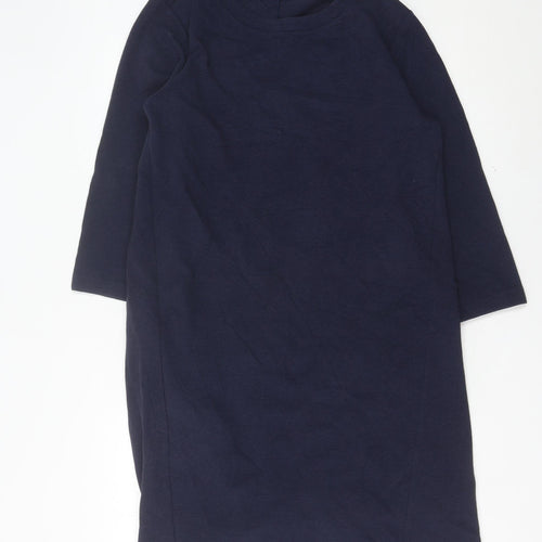Boden Women’s Blue Shift Dress Size 10 Knee Length 3/4 Sleeve
