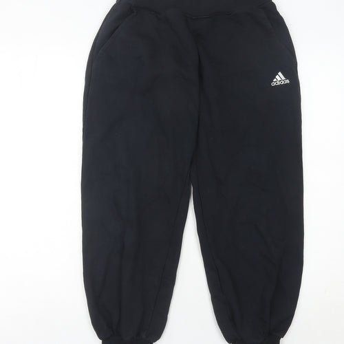 Adidas Womens Black Jogger Sweatpants Size 10 Regular Sportswear