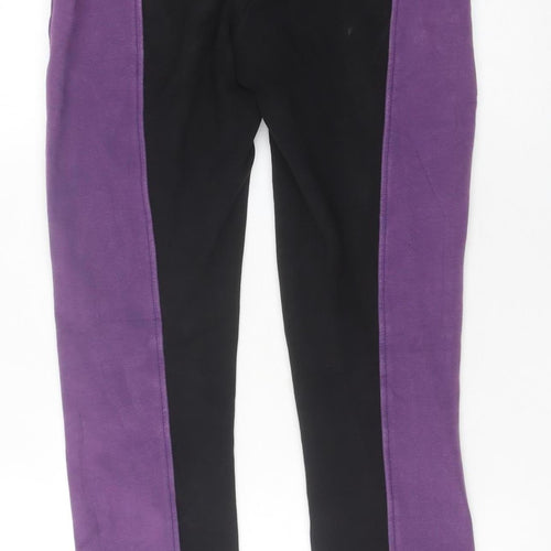 Shires Womens Purple Black Jodhpur Riding Trousers Size 28 Slim Fit
