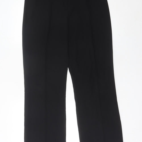 John Lewis Womens Black Size 12 Straight Leg Dress Pants