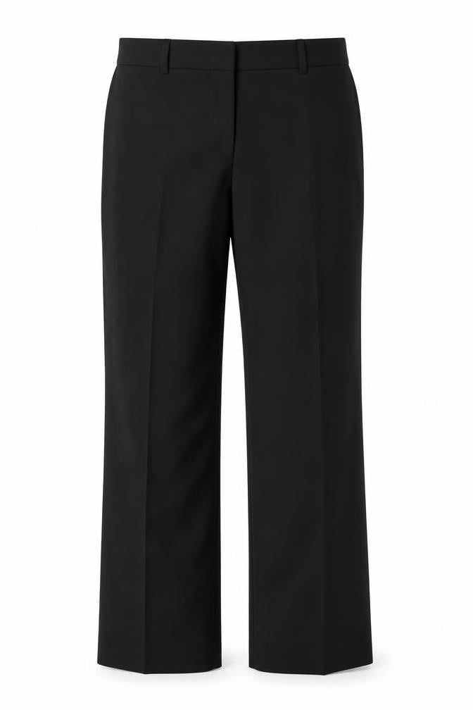 John Lewis Womens Black Size 12 Straight Leg Dress Pants