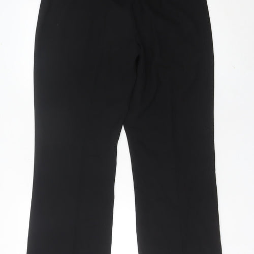 John Lewis Womens Black Size 12 Straight Leg Dress Pants