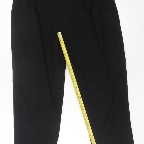 Mango Womens Black Size 8 Pleated High Rise Dress Pants