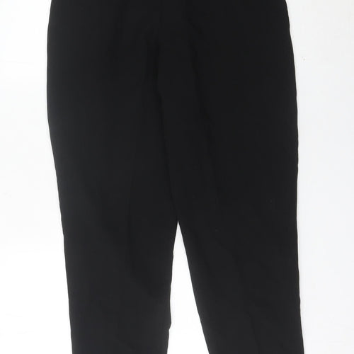 Mango Womens Black Size 8 Pleated High Rise Dress Pants