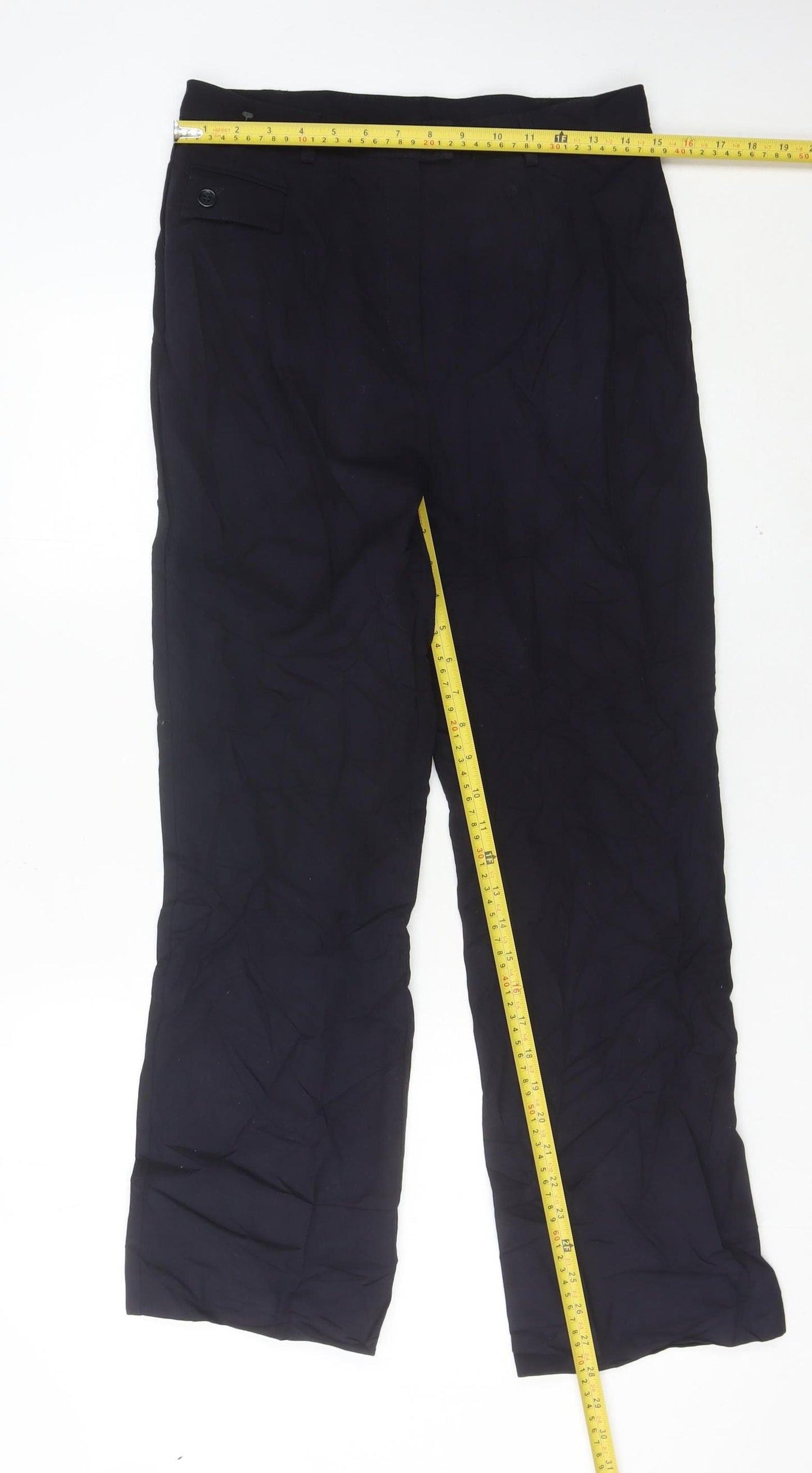 Marks & Spencer Womens Black Size 12 Dress Pants Work Trousers