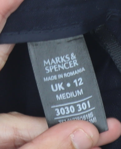 Marks & Spencer Womens Black Size 12 Dress Pants Work Trousers