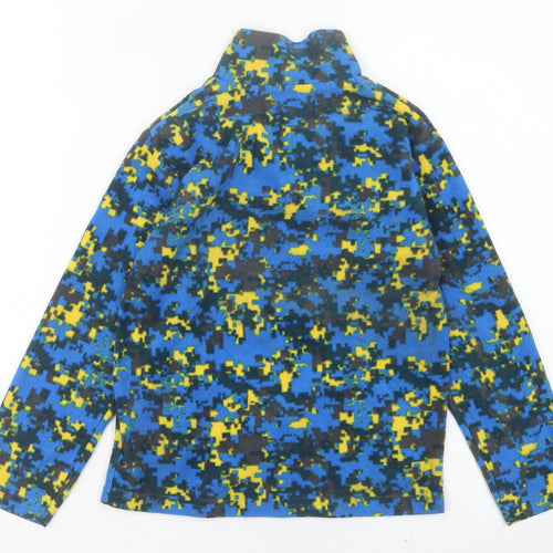 Mountain Warehouse Boys Blue Camouflage Fleece Sweatshirt 7-8 Years