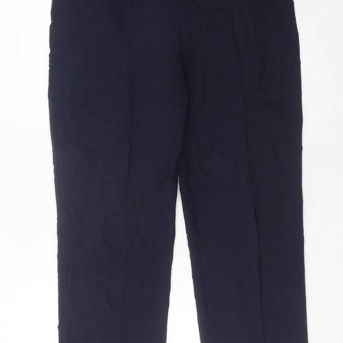 Katies Womens Black Size 12 Straight Leg Trousers Workwear