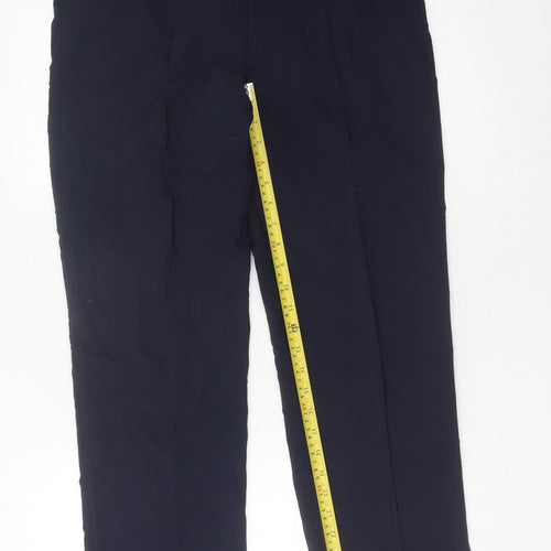 Katies Womens Black Size 12 Straight Leg Trousers Workwear