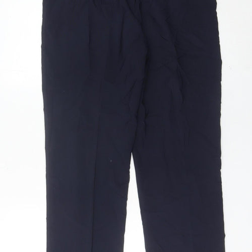 Katies Womens Black Size 12 Straight Leg Trousers Workwear