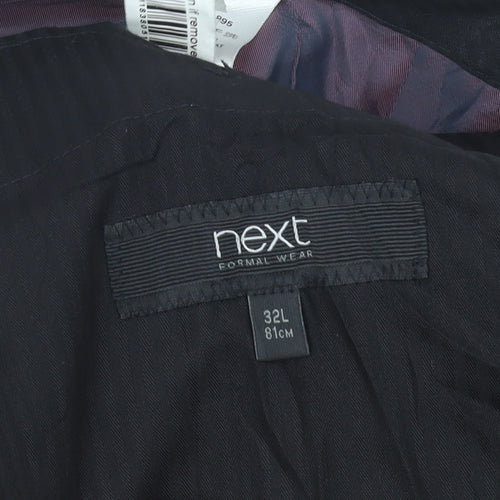 Next Men’s Grey 32L Formal Dress Pants Wool Blend Pleated