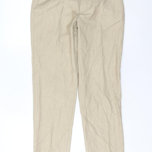 Marks and Spencer Men’s Beige Slim Fit Chino Trousers 28W 31L