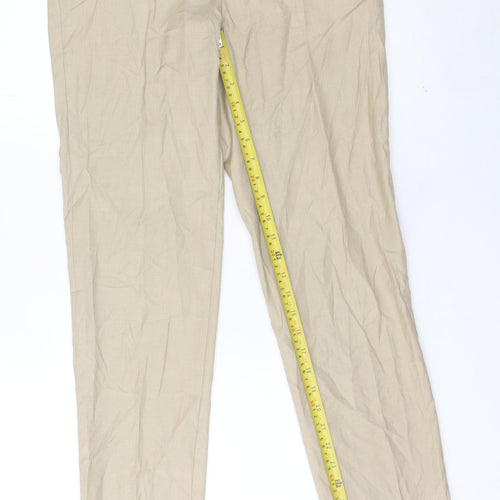 Marks and Spencer Men’s Beige Slim Fit Chino Trousers 28W 31L