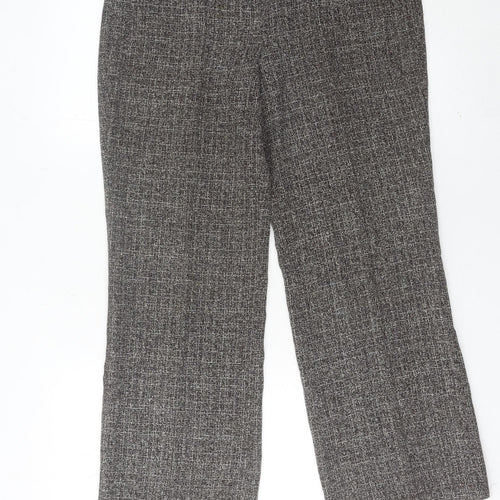 Debenhams Women’s Grey Check Dress Pants Trousers Size 10