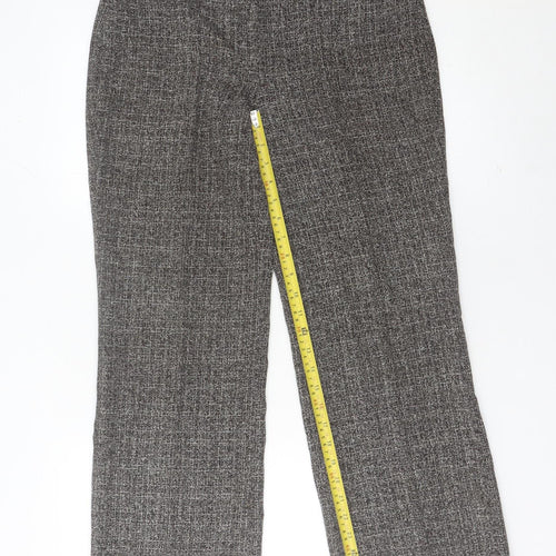 Debenhams Women’s Grey Check Dress Pants Trousers Size 10