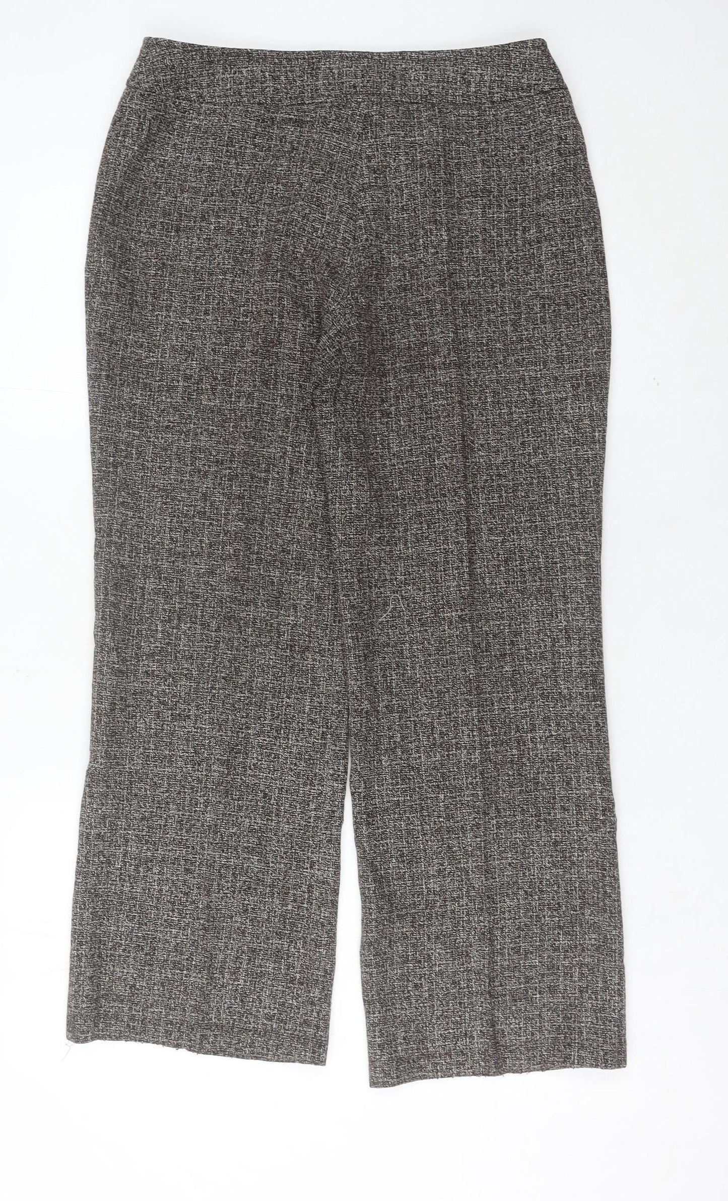 Debenhams Women’s Grey Check Dress Pants Trousers Size 10