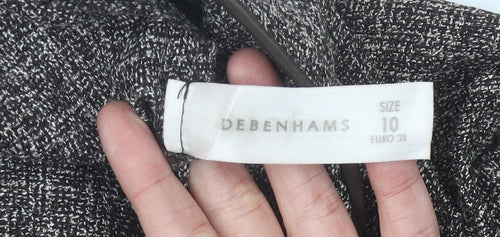 Debenhams Women’s Grey Check Dress Pants Trousers Size 10