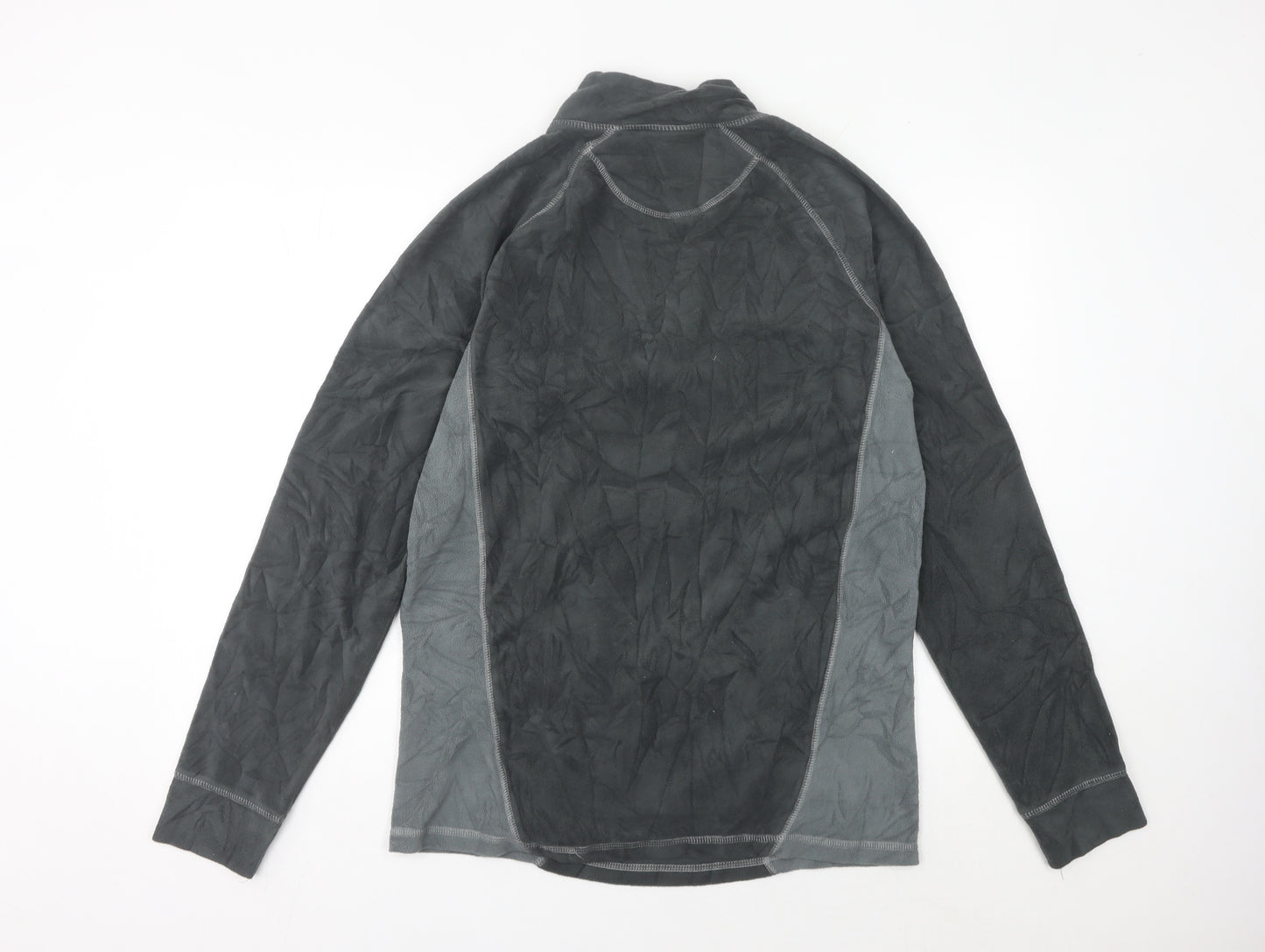 Trespass Mens Grey Fleece Pullover Sweatshirt L 1/4 Zip Outdoor
