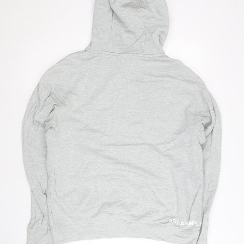 Nike Men’s Grey Pullover Hoodie S Logo Sportswear Cotton