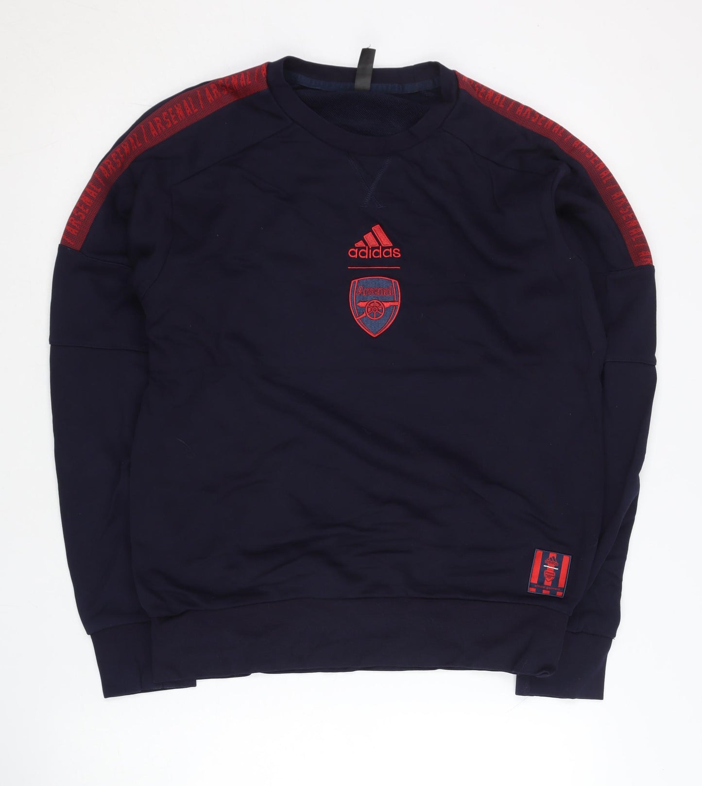 Adidas Arsenal Men’s Blue Medium Sweatshirt Pullover Logo Football