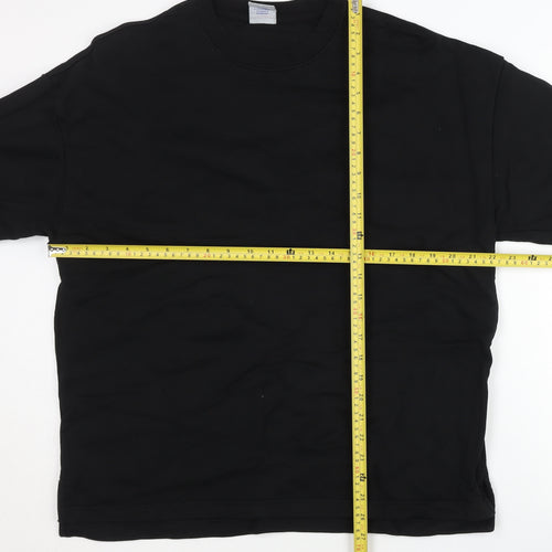 Champion Men's Black Large Pullover Crew Neck Sweatshirt