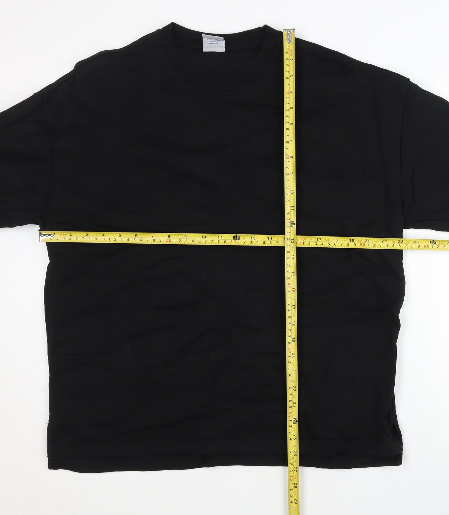 Champion Men's Black Large Pullover Crew Neck Sweatshirt