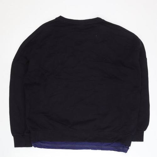 New Balance Men’s Black S Pullover Sweatshirt Crew Neck Logo