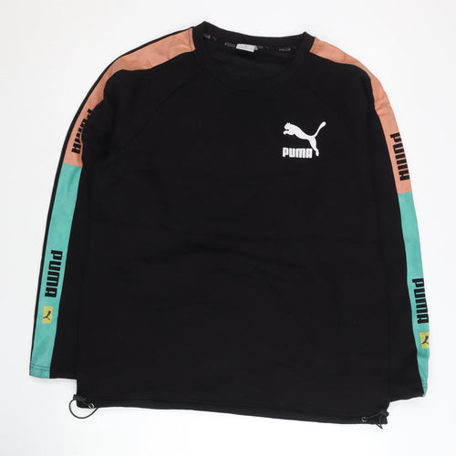 Puma Women’s Black XL Sweatshirt Pullover Logo Sports Casual