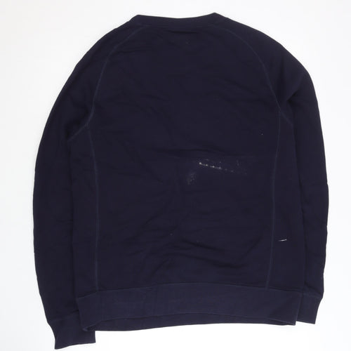 Champion Men's Blue Small Embroidered Pullover Sweatshirt
